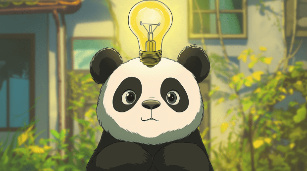 The Panda is inspired to think about behaviors.